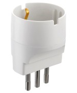 Ferramenta1.com | Adattatore schuko 16a 2p+t bianco fig.9 - PZ 25