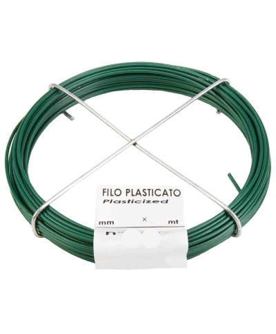 Ferramenta1.com | Matassina filo plasticato n. 6  d 1,4 mm 20 m verde - PZ 30