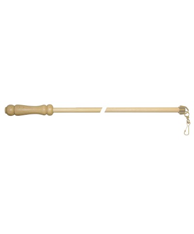 Ferramenta1.com | Frusta in legno per tenda 125 cm naturale - PZ 1