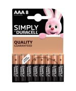 Ferramenta1.com | Duracell simply alcalina ministilo 8 pz mn2400 - BL 10