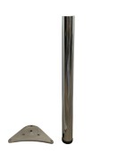 Ferramenta1.com | Piede per tavolo acciaio d 60xh710 mm cromo - PZ 4