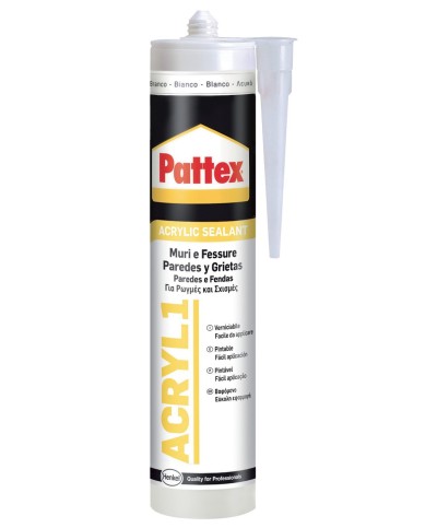 Ferramenta1.com | Pattex acril-one grigio 300 ml cartuccia - PZ 25