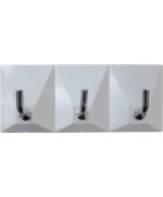 Ferramenta1.com | Gancio adesivo plastica 3 posti** - PZ 40
