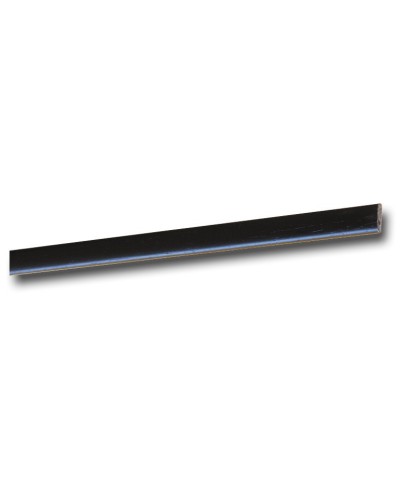 Ferramenta1.com | Cornice per parati 4,5x14 liscia 200 cm nero - PZ 25