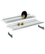 Ferramenta1.com | Mensola colapiatti acciaio crom c/supp 76 cm - CP 6