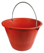 Ferramenta1.com | Cardarella in plastica c/arco rosso d 36 cm 10 l - PZ 10