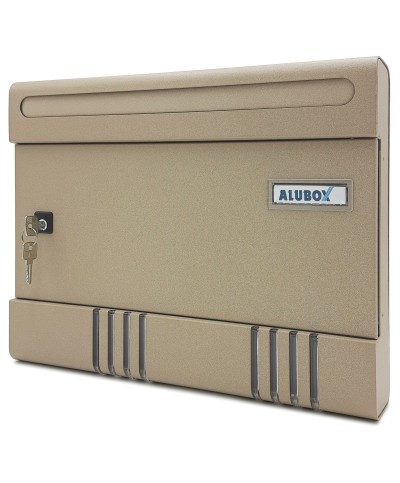 Ferramenta1.com | Cassetta postale alubox sir/e 36,5x7x29 cm sabbia - PZ 1
