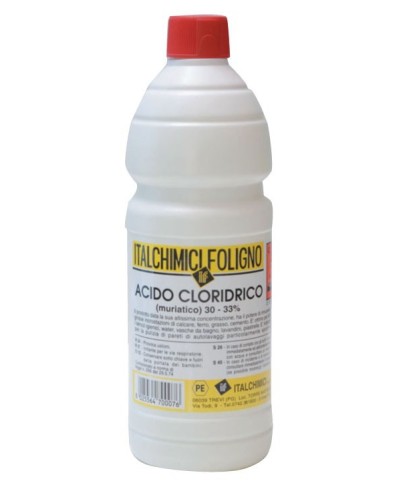 Ferramenta1.com | Acido muriatico puro al 33 da 1 l* - PZ 12