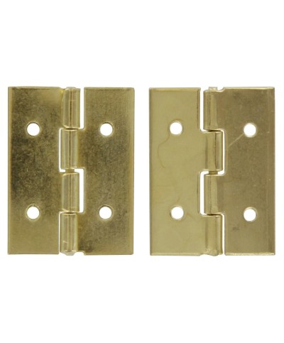 Ferramenta1.com | Cerniera acciaio ottonato 13 x 20 mm** - PZ 100