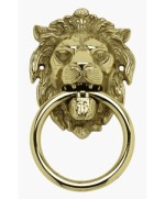 Ferramenta1.com | Battente ottone leone c/anello 155 mm anticato - PZ 2