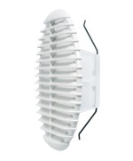 Ferramenta1.com | Griglia aerazione plast c/molle+zanz d  80/125 - PZ 4
