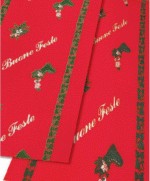 Ferramenta1.com | Passatoia buone feste h 100 cm fondo rosso - ML 50