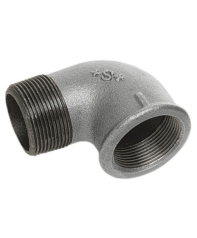 Ferramenta1.com | Gomito 90g m f ghisa zincata d 3/4      92 - PZ 10