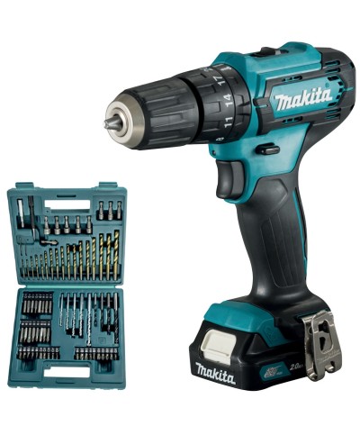 Ferramenta1.com | Makita superkit 12vp-2ah-li hp333dsax1 2 batterie - PZ 1