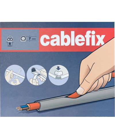 Ferramenta1.com | Canalina adesiva inofix 8x7 mm da 4 m bianco - CF 1