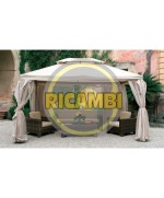 Ferramenta1.com | Set 4 teli moschiera per gazebo sahara 4x4 m - CF 1