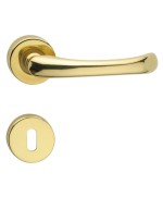 Ferramenta1.com | Maniglia zama capri con bocchetta oro lucido v - PZ 2