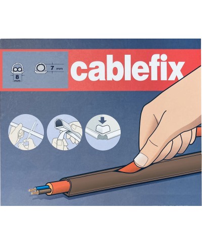 Ferramenta1.com | Canalina adesiva inofix 8x7 mm da 4 m marrone - CF 1