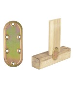 Ferramenta1.com | Piastra 970 diritta acciaio tropic  50x 80 mm - PZ 50