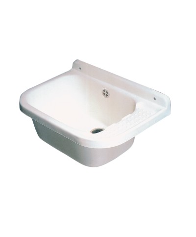 Ferramenta1.com | Lavatoio resina a parete 50x35 cm con sifone - PZ 1