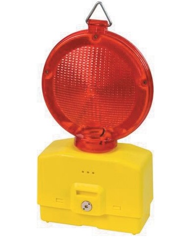 Ferramenta1.com | Lampeggiante p/cantiere luce rossa s/batteria - PZ 1
