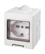 Ferramenta1.com | Polypool pp0166x cassetta est ip55 c/pr bip schuko - PZ 1