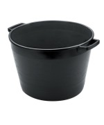 Ferramenta1.com | Cassa tonda per macerie 45 l d 48xh34 cm nero - PZ 5