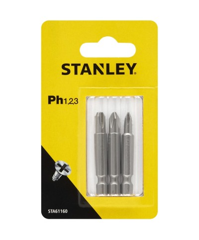 Ferramenta1.com | Piranha stanley sta61160 (x61160)  3 inserti mm.48 ph 1-2-3 - PZ 1