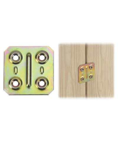 Ferramenta1.com | Piastra 160 diritta acciaio tropic 50x50 mm - PZ 200