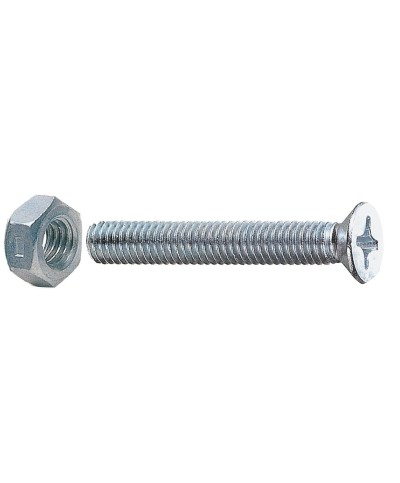 Ferramenta1.com | Sc viti a metallo t.p. 6x40 c/dadi 10 pz* - SC 5