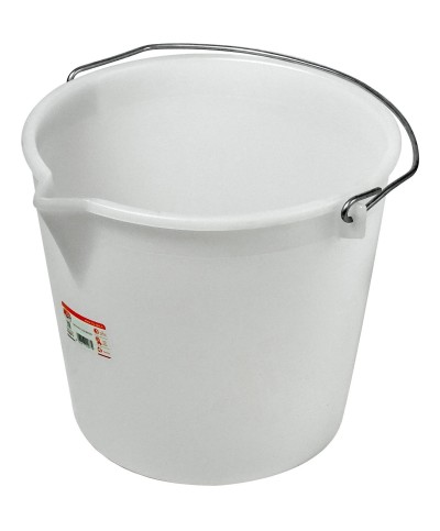 Ferramenta1.com | Secchio alimentare con becco 17 l bianco - PZ 10