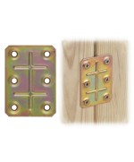 Ferramenta1.com | Piastra 162 diritta acciaio tropic 50x70 mm - PZ 100