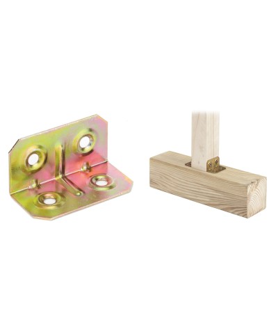 Ferramenta1.com | Piastra 161 angolare acciaio trop 50x25x25 mm - PZ 200