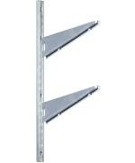 Ferramenta1.com | Cremagliera 2750 doppia cava bianco 198 cm - PZ 1