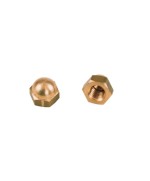 Ferramenta1.com | Dado cieco esagonale ottone  6 ma** - PZ 100