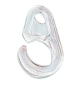 Ferramenta1.com | Gancio per bastone tenda d 10 mm plastica trasp - PZ 500