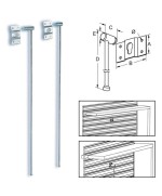 Ferramenta1.com | Sicura per tapparella legno metallo 58x500 mm* - PZ 50