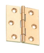Ferramenta1.com | Cerniera fresata piana ottone satin 40x35 mm** - PZ 24