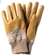 Ferramenta1.com | Guanti nitrile giallo c/polso tg. 9 rif.72160 - PA 12