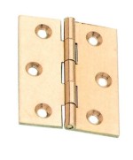 Ferramenta1.com | Cerniera fresata piana ottone satin 60x50 mm** - PZ 24