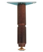 Ferramenta1.com | Piedino legno piastra mobile 150 mm noce* - PZ 12