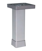 Ferramenta1.com | Piedino regolabile allum 120 mm p0702-z argento - PZ 12