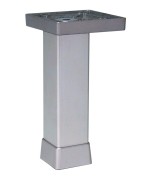 Ferramenta1.com | Piedino regolabile allum 150 mm p0702-z argento - PZ 12