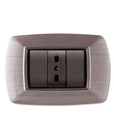 Ferramenta1.com | Placca life living plast acciaio satinato 3p - PZ 10