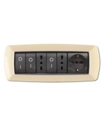 Ferramenta1.com | Placca life living plast avorio 7p - PZ 1
