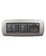 Ferramenta1.com | Placca life living plast acciaio satinato 7p - PZ 1