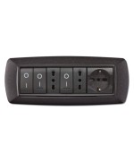 Ferramenta1.com | Placca life living plast grigio notte vulcan 7p - PZ 1