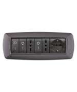 Ferramenta1.com | Placca life living plast grigio chiaro vulcan 7p - PZ 1