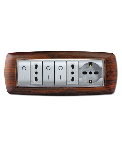 Ferramenta1.com | Placca life living plast legno scuro 7p - PZ 1