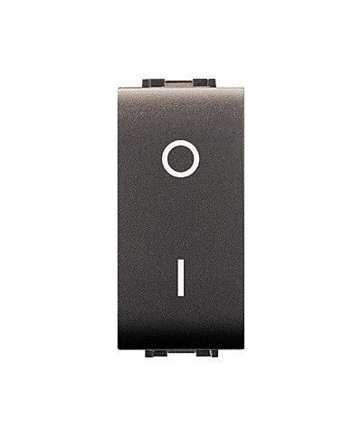 Ferramenta1.com | Life 4009 interruttore bipolare grigio antracite - PZ 12